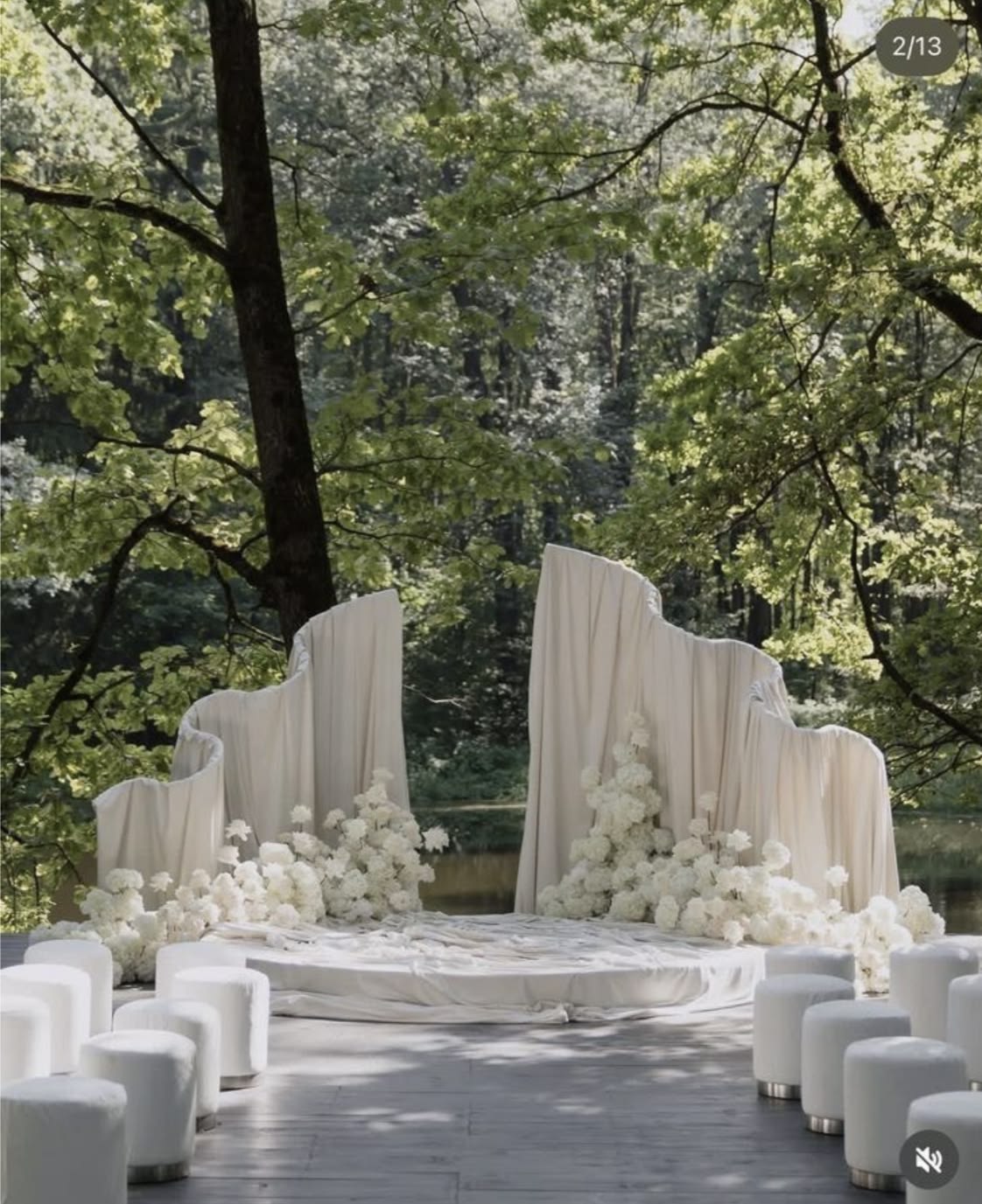 Лесная свадебная церемония